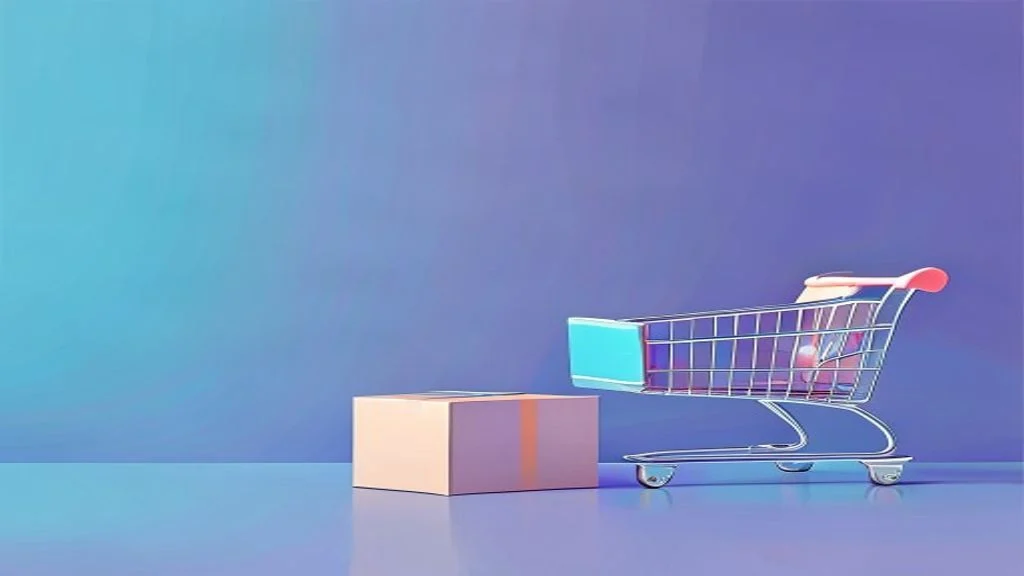 Ilustracja: koszyk zakupowy i paczka — co przygotować przed startem sklepu internetowego